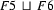  F5\ \sqcup \   F6