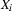 X_i