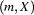 (m,X)