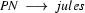 PN\ \longrightarrow\ jules