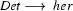 Det\longrightarrow\ her